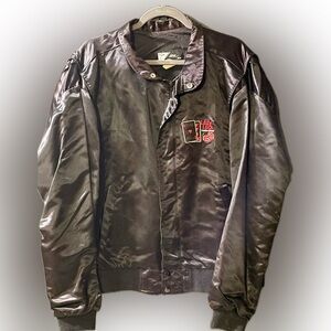 Vintage Lady Luck Casino Hotel Bomber Jacket XL Las Vegas